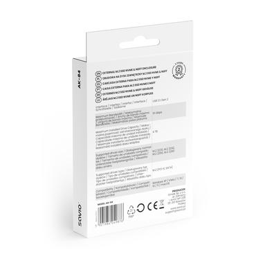 Savio AK-84 drevkabinet SSD kabinet Sort M.2