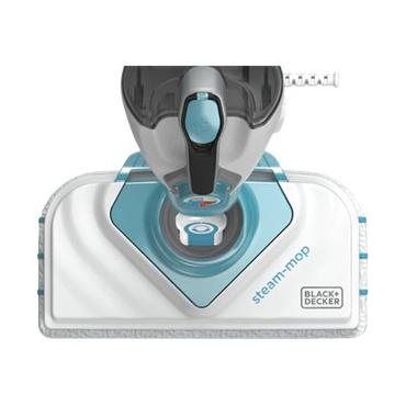 BLACK+DECKER steam-mop BHSM1610DSM - damprenser - pind/håndholdt - hvid/aqua