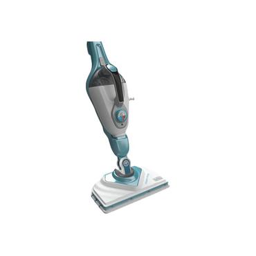 BLACK+DECKER steam-mop BHSM1610DSM - damprenser - pind/håndholdt - hvid/aqua