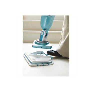 BLACK+DECKER steam-mop BHSM1610DSM - damprenser - pind/håndholdt - hvid/aqua