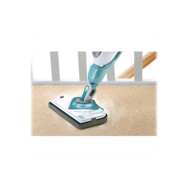 BLACK+DECKER steam-mop BHSM1610DSM - damprenser - pind/håndholdt - hvid/aqua