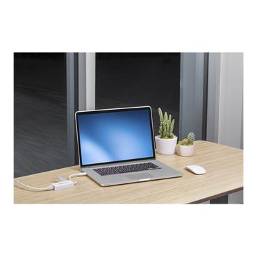 StarTech.com USB 3.0 to Gigabit Ethernet Adapter NIC w/ USB Port (White)