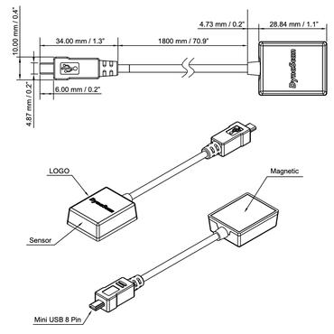 DynaScan ESK302 - förlängningssensor för LCD-skärm