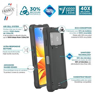 Mobilis 065029 mobiltelefon etui 17 cm (6.7") Cover Sort