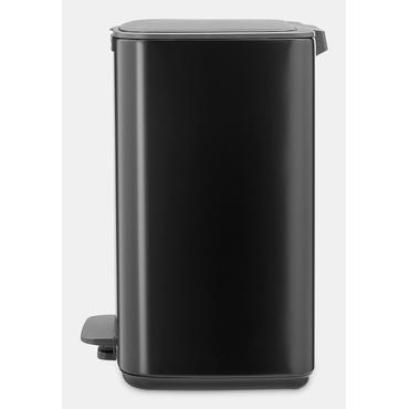 Brabantia Bo Pedal Bin 12 L Rektangulær Stål Sort