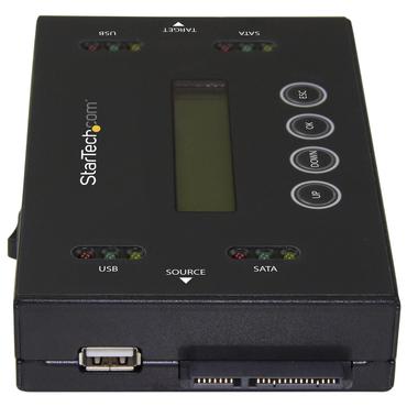 StarTech.com Drive Duplicator & Eraser for USB Flash Drives & 2.5 / 3.5" SATA SSDs/HDDs- 1:1 duplication plus cross-interface