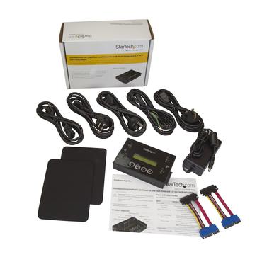 StarTech.com Drive Duplicator & Eraser for USB Flash Drives & 2.5 / 3.5" SATA SSDs/HDDs- 1:1 duplication plus cross-interface