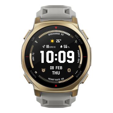 Amazfit T-rex 3 Pro 3,35 cm (1.32") AMOLED 44 mm Digital 466 x 466 pixel Berøringsskærm Guld Wi-Fi GPS (satellit)