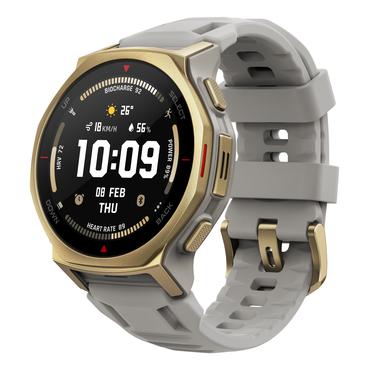 Amazfit T-rex 3 Pro 3,35 cm (1.32") AMOLED 44 mm Digital 466 x 466 pixel Berøringsskærm Guld Wi-Fi GPS (satellit)