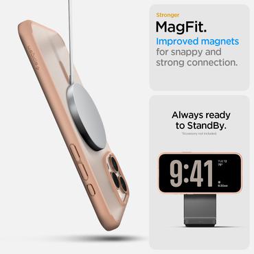 Spigen Ultra Hybrid ”T” Mag Magsafe iPhone 16 Pro frost rose titanium
