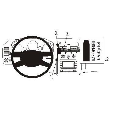 Brodit ProClip Center mount - montering för mobiltelefon