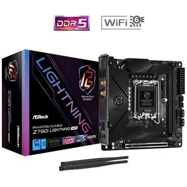 ASRock Phantom Gaming Z790I Lightning WiFi - bundkort - mini ITX - LGA1700 sokkel - Z790