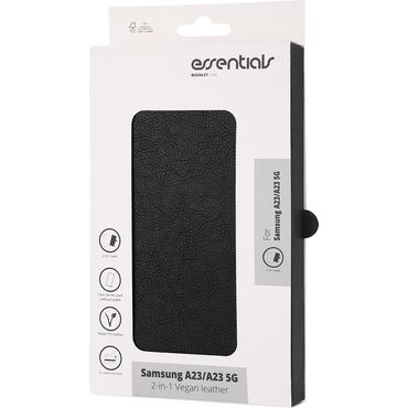 Samsung Galaxy A23/A23 5G PU w.,detach,3 card, Blk