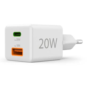 Hama Ładowarka sieciowa mini 20W PD/QC biała