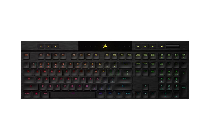 CORSAIR Gaming K100 AIR RGB - tastatur - Ultra-Thin - QWERTZ - tysk