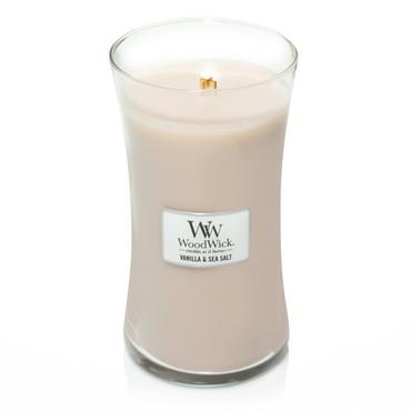 WoodWick 93191 vokslys Andet Jasmin, Havsalt, Vanilie Hvid 1 stk
