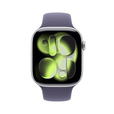 Apple Watch Series 11 OLED 46 mm Digital 416 x 496 pixel Berøringsskærm Sølv Wi-Fi GPS (satellit)