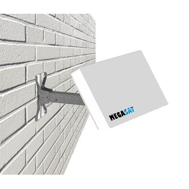 Megasat D2, 10,7 - 12,75 GHz, 1100 - 2150 MHz, 950 - 1950 MHz, 33 dBi, Horisontal/vertikal polarisering, Hvid