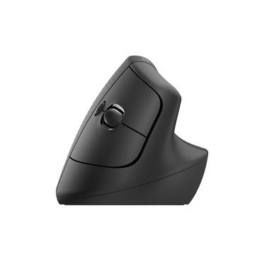 Logitech Lift Vertical Ergonomic Mouse - vertikal mus - Bluetooth, 2.4 GHz - grafit