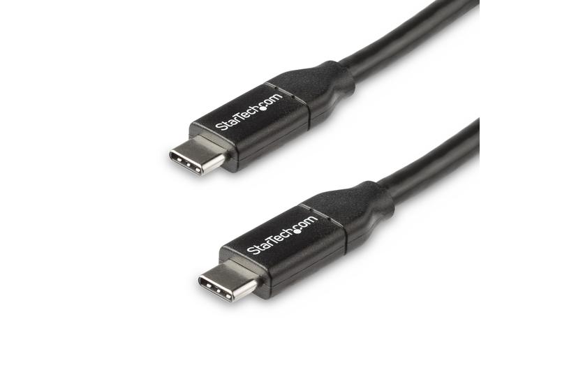 StarTech.com USB C to USB C Cable - 1.5 ft / 0.5m - 5A PD - White - USB 2.0 - USB-IF Certified - USB Type C Cable - USB C Charging Cable (USB2C5C50CM) - USB typ C-kabel - 24 pin USB-C till 24 pin USB-C - 50 cm
