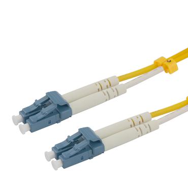 Deltaco OS2 Fiber cable, LC - LC, duplex, UPC/UPC, 4,0m