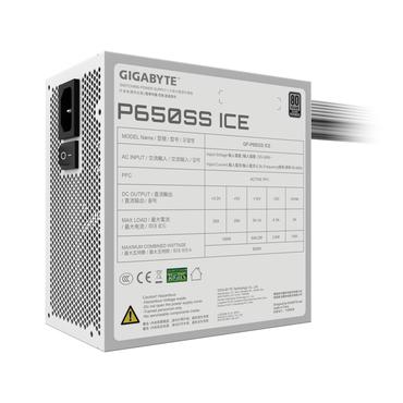 Gigabyte P650SS ICE strømforsyning - 650W 80 PLUS Silver