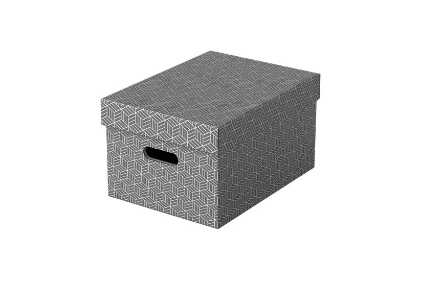 Esselte Home - opbevaringsboks - gr&aring; (pakke med 3)