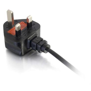 C2G Non-Polarised Power Cord - strömkabel - power IEC 60320 C7 till BS 1363 - 1 m