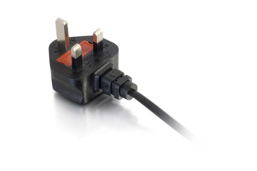 C2G Non-Polarised Power Cord - strömkabel - power IEC 60320 C7 till BS 1363 - 1 m