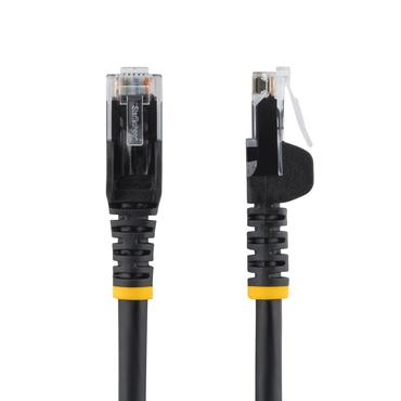StarTech.com Cat5e Ethernet patchkabel med hakfria RJ45-kontakter - 10 m, Svart - patch-kabel - 10 m - svart