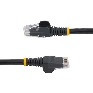 StarTech.com Cat5e Ethernet patchkabel med hakfria RJ45-kontakter - 10 m, Svart - patch-kabel - 10 m - svart