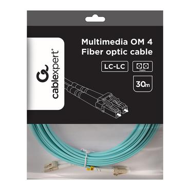 Gembird kabel światłowodowy wielomodowy duplex OM4 50/125, LC/LC, 30 m