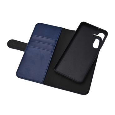Essentials Samsung Galaxy S25 FE PU wallet, detachable, 3 cards, blue
