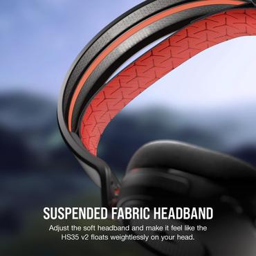 CORSAIR HS35 V2 GAMING HEADSET RED