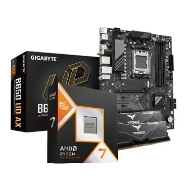 AMD 9800X3D - B650 UD AX - 32GB DDR5 PC Opgraderingspakke