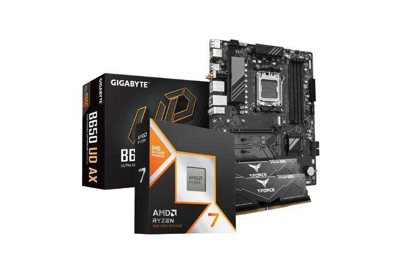 AMD 9800X3D - B650 UD AX - 32GB DDR5 PC Opgraderingspakke