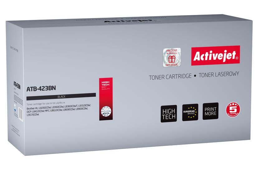Activejet tonerkassette ATB-423BN (erstatning Brother TN-423BK; Supreme; 6500 sider; sort)
