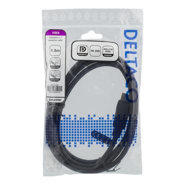 DELTACO DP-1015D - DisplayPort-kabel - DisplayPort till DisplayPort - 1.5 m