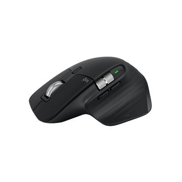Logitech MX Master 3S Performance Wireless Mouse - mus - Bluetooth, 2.4 GHz - sort