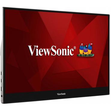 Viewsonic TD1655 computerskærm 39,6 cm (15.6") 1920 x 1080 pixel Fuld HD LED Berøringsskærm Multibruger Sort, Sølv