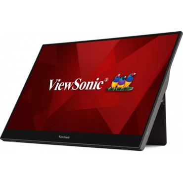 Viewsonic TD1655 computerskærm 39,6 cm (15.6") 1920 x 1080 pixel Fuld HD LED Berøringsskærm Multibruger Sort, Sølv