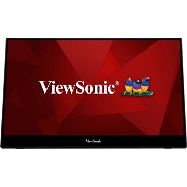 Viewsonic TD1655 computerskærm 39,6 cm (15.6") 1920 x 1080 pixel Fuld HD LED Berøringsskærm Multibruger Sort, Sølv