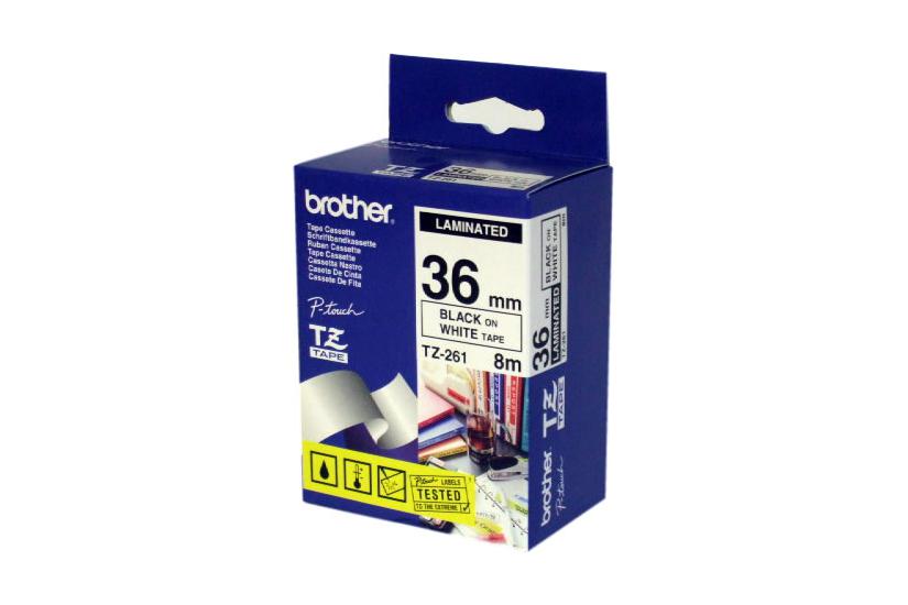 Brother - lamineret bånd - Rulle (3,6 cm x 8 m)