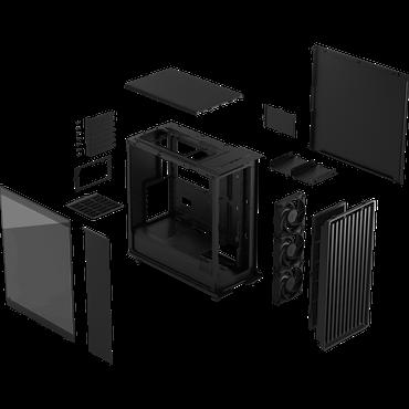 Fractal Design Kabinet - Midi Tower - ATX, mATX, Mini-ITX - 215 mm - 469 mm - 447 mm