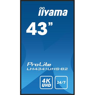 iiyama ProLite LH4341UHS-B2 43" Klass (42.5" visbar) LED-bakgrundsbelyst LCD-skärm