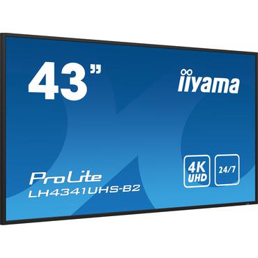 iiyama ProLite LH4341UHS-B2 43" Klass (42.5" visbar) LED-bakgrundsbelyst LCD-skärm