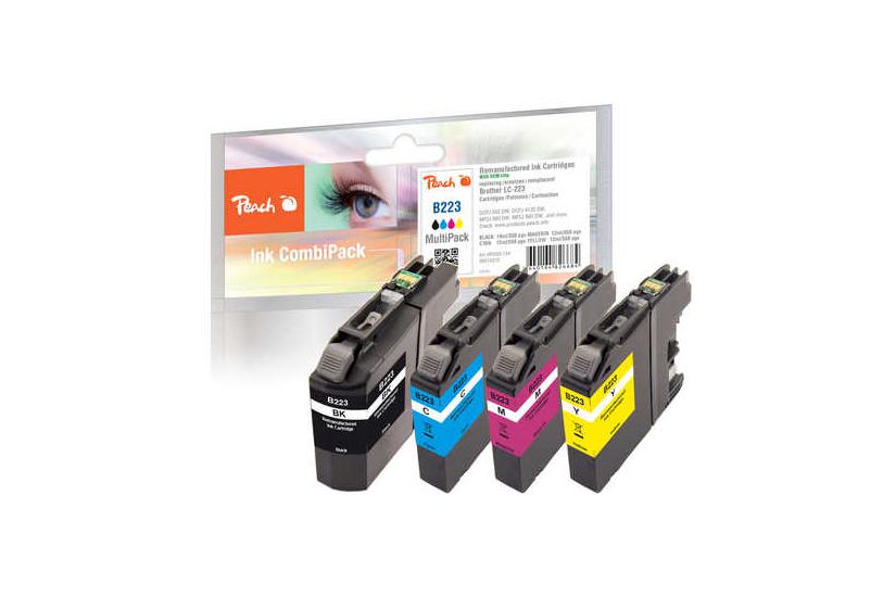 Peach PI500-134 bl&aelig;kpatron Sort, Bl&aring;, Magenta, Gul
