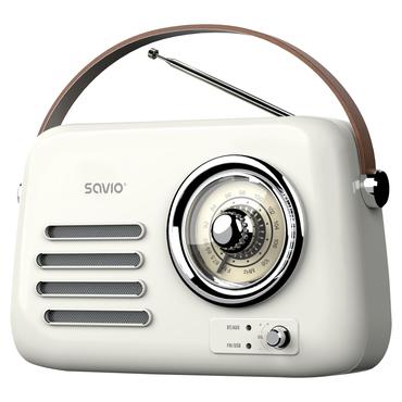 Savio RS-02 radio Bærbar Analog Hvid