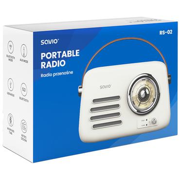 Savio RS-02 radio Bærbar Analog Hvid