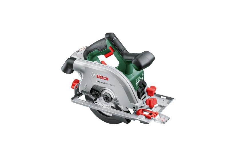 Bosch hand circular saw UniversalCirc 18V-53, 18Volt (green/black, Li-ion battery 2.5Ah, POWER FOR ALL ALLIANCE)